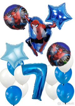 Nové veľké balóny Spiderman 78cm- sada AŽ 15/16 kusov - 12