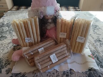 Vianočné oplátky a trubičky slané oplátky - 12