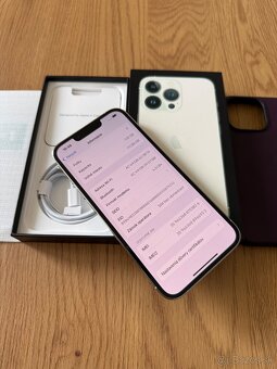 iPhone 13 Pro 128 gb Silver - komplet príslušenstvo, záruka - 12