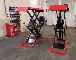 Jednostlpový dvojstlpový nožnicový zdvihák pneuservis gola - 12