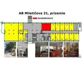 Kancelárske priestory 20m² + 20m²; resp 60m², 40m² na Mileti - 12