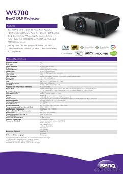 Benq W5700 + Elite Screens AR110DHD3 - 12