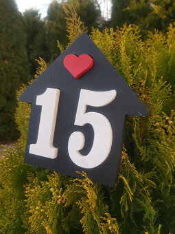 3D čísla domu - 12