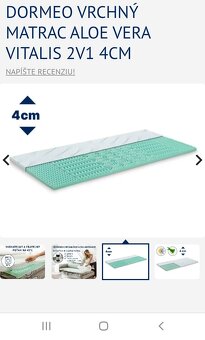 Dormeo vrchný matrac aloe vera vitalis 2v1 - 12