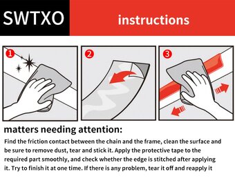 Nové ochranné nálepky na rám bicykla - 12