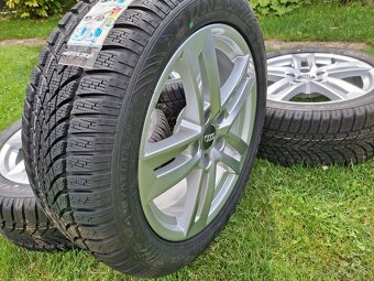 17" ALU orig AUDI 5x112 + zimné 225/50 r17 Dunlop NOVÁ SADA - 12