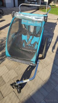 Predám cyklovozík Thule Coaster pre 2 deti - 12