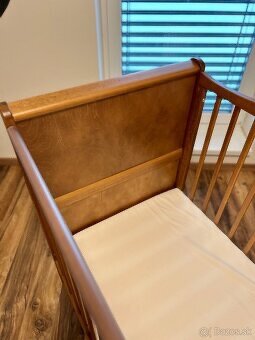 Detská postieľka Nobleo Vintage, prebaľovací pult, bariérka - 12