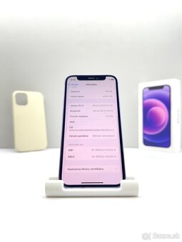 iPhone 12 MINI PURPLE 100% NOVÁ BATÉRIA - 12