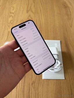 iPhone 15 128 gb Black v záruke + príslušenstvo - 12