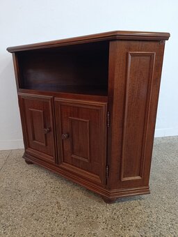 Rustikální rohová komoda, nábytek z masívu - 12