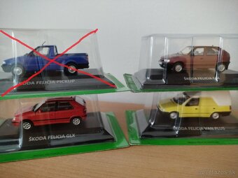 Predám modely škoda 1:43. cena za kus. - 12