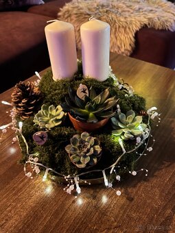 Vianočné vence, ikebany - 12