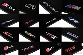 Luxusní celoroční Autokoberečky s podkladem hrubé gumy - 12