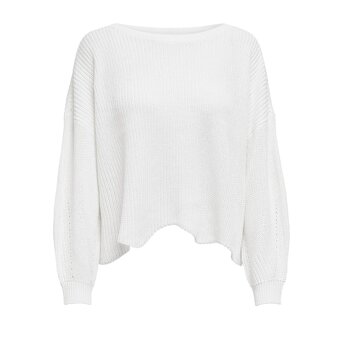 Sveter ONLY oversized strih - biely ===NOVÉ=== - 12