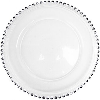 Sklenené klubové taniere – rôzne veľkosti a vzory - 12