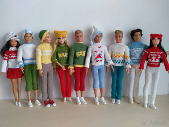 Oblečenie šaty na bábiky Barbie Ken deti Rainbow high LOL - 12