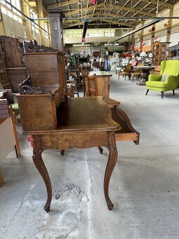 starožitný písaci stolík s nadstavbou - 12