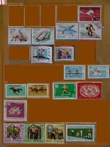 Nádherné poštové známky ŠPORT 1 - 12