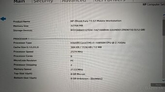 HP Zbook Fury 15 G7 - 12