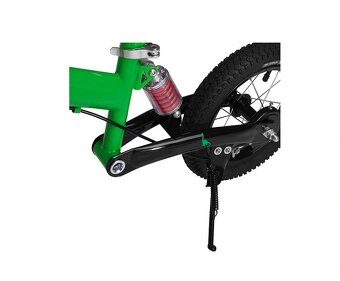 Detské odrážadlo s odpružením zelené alebo ružové - 12