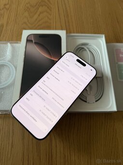 iPhone 16 Pro 256 gb Desert Titanium v záruke +príslušenstvo - 12