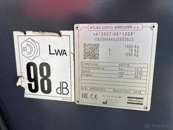 Šroubový kompresor skrutkovy Atlas Copco XATS 138, Compair - 12
