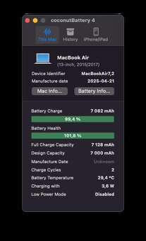 MacBook Air (13-inch, 2015) /Intel Core i5/4GB RAM/128GB SSD - 12