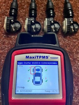 4x TPMS - Senzory - Volkswagen - 12