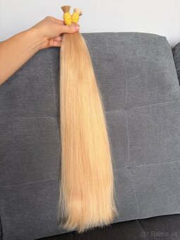 Ruské vlasy surove copy/keratin - 12