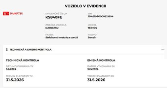 DAIHATSU TERIOS 1,3l - 12