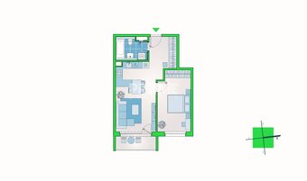 EXKLUZÍVNE, MODERNÝ 2i byt, NOVOSTAVBA NUPPU, BALKÓN, Hranič - 12
