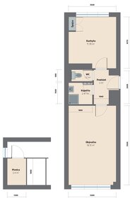 Zvolen, ul. Študentská – zrekonštruovaný 1-izbový byt, 37 m2 - 12
