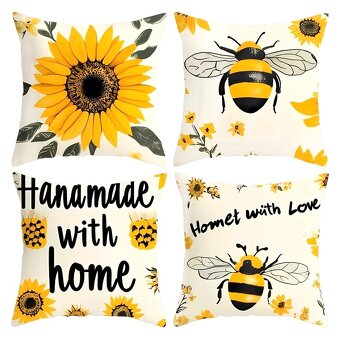 SET-4ks KRASNE OBLIEČKY NA VANKUŠE-45x45cm-NOVE - 12