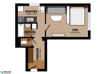 Skvelá ponuka 1-izb. bytu na prenájom - 12