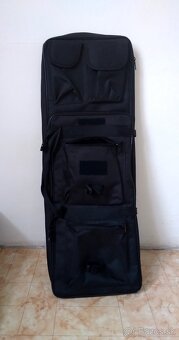 Taktická vesta airsoft paintball okuliare tlmič taška - 12