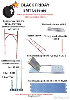 Talianske stavebné fasádne široké lešenie - 12