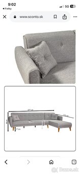 Rozkladatelny rohový gauč - 12