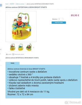 Aktívne otočné centrum Bright Starts - 12
