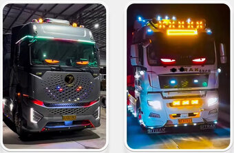 2x Led oci na kamion / Truck Devil Eye LED Matrix panel - 12