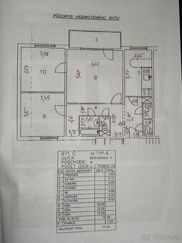 Troj izobový byt na ulici Berehovská 2173/11 - 12