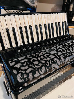 Nový akordeón Beltunica Proffesionall- IV- 96 basový- krásny - 12