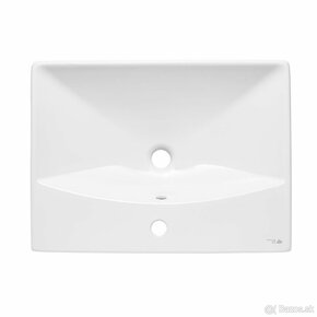 Umývadlo SAT Brevis 60x45 cm s otvorom uprostred SATBRE6045S - 12