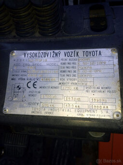 Toyota 42-7FGF18, LPG, bočný posuv, iba 3852 mth - 12