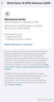 Apple Watch 10 42mm JET BLACK - rok záruka, len odskúšané - 12
