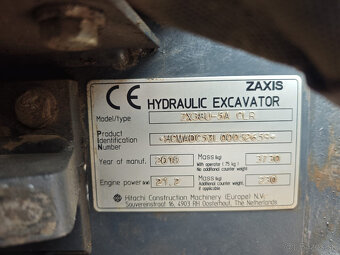 Pásový Minibagr Hitachi ZX38U-5A Klima. Powertilt - 12