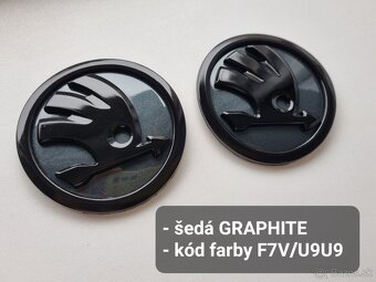 FAREBNY ZNAK SKODA - LOGO EMBLEM SKODA FAREBNE LAKOVANE - 12