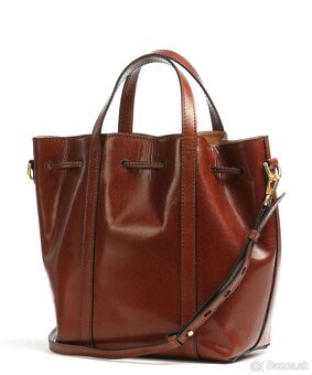 hnedá kabelka the bridge - celokožená - nová - 12