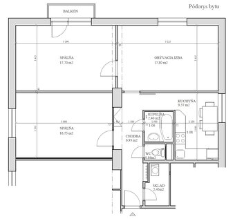 Predám 3 izbový byt - 12