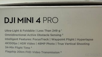 DJI Mini Pro 4 Fly More Combo, nepoužívaný, v záruke, doklad - 12